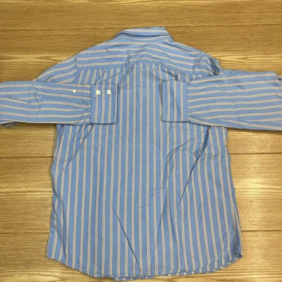 Abercrombie Dress Shirt Youth Boys Size L Striped Long Sleeve Casual Button Up - Picture 4 of 14